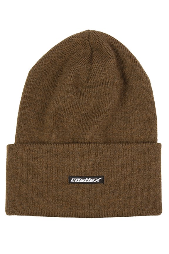 X Solo Beanie Hat Wood