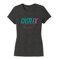 thumbnail image 1 of Castle X Stride Womens Short Sleeve T-Shirt Heather Gray/ Turquoise/Pink XL, 1 of 1