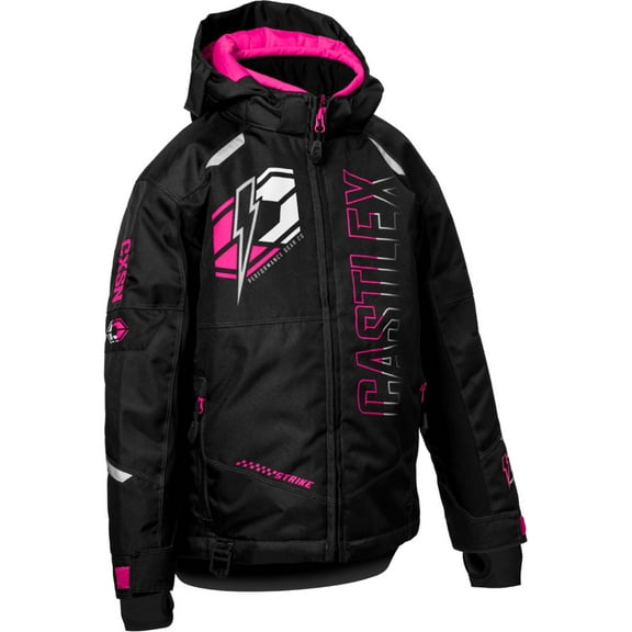 Castle X Strike G5 Youth Snow Jacket Black/Pink Glow LG