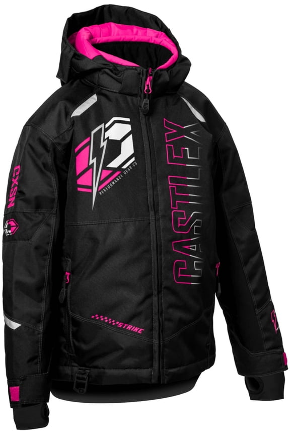 X Strike G5 Youth Snow Jacket Black/Pink Glow SM