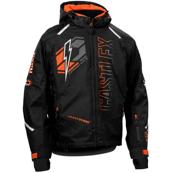 Castle X Strike G6 Mens Snow Jacket Black/Orange SM