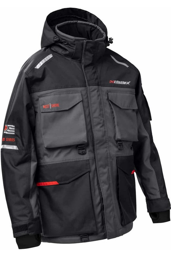 X West Shore Mens Winter Jacket Charcoal LG