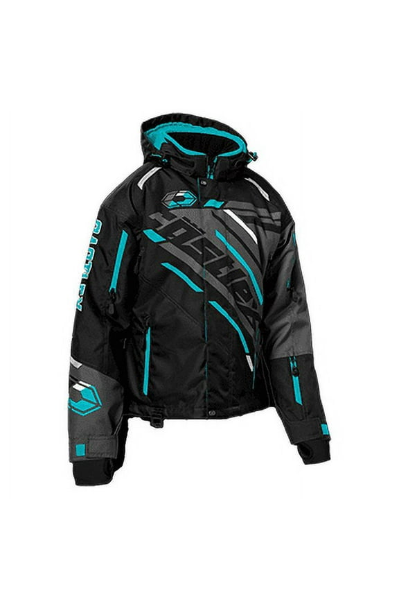 X Women's React Floater Jacket Black / Turquoise / Charcoal 2XL (2025)