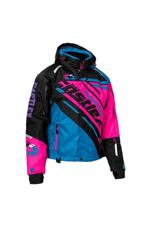 X Women's React Floater Jacket Process Blue / Pink Glo / Black 2XL (2025)