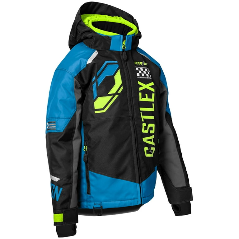 Castle X Strike G5 Youth Snow Jacket Process Blue Black Hi Vis LG Walmart