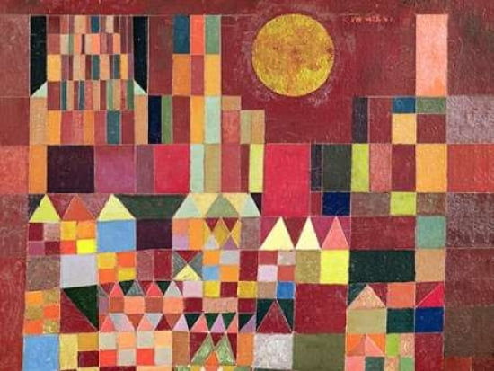 Castle and Sun (detail) Canvas Art - Paul Klee (22 x 28)