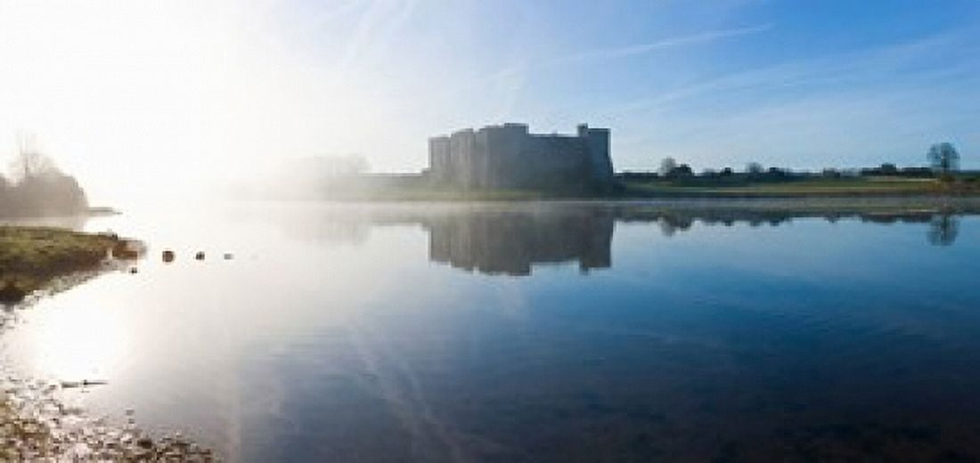 Castle at the waterfront Carew Castle Carew Welsh County Pembrokeshire Wales Canvas Art - Panoramic Images (24 x 12)