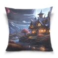 Castle in Magic Throw Pillow Case Couch Decorative Sofa Pillow Covers