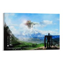 Castle in The Sky Anime Japanese Poster Print Photo Art Painting Canvas Poster Home Decorative Bedroom Modern Decor Posters Gifts 16x24inch(40x60cm)