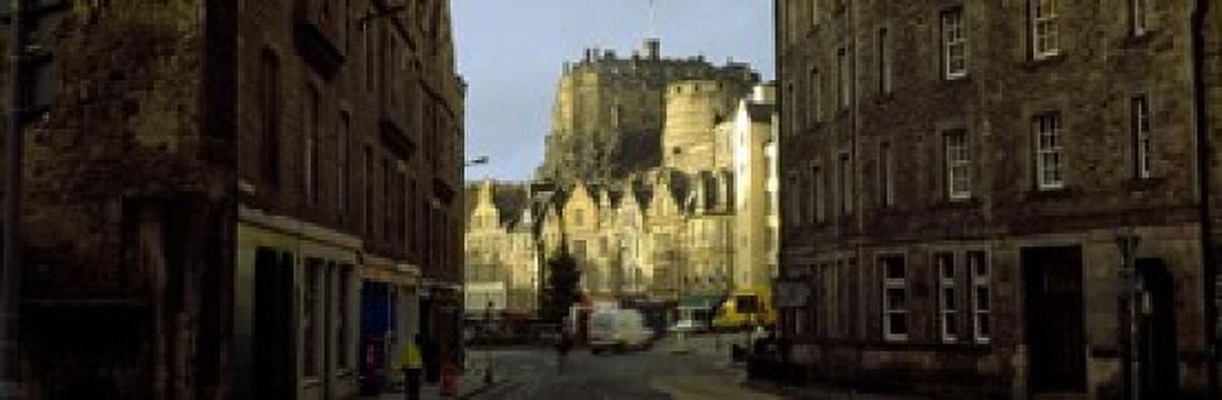 Castle in a city Edinburgh Castle Edinburgh Scotland Canvas Art - Panoramic Images (18 x 6)