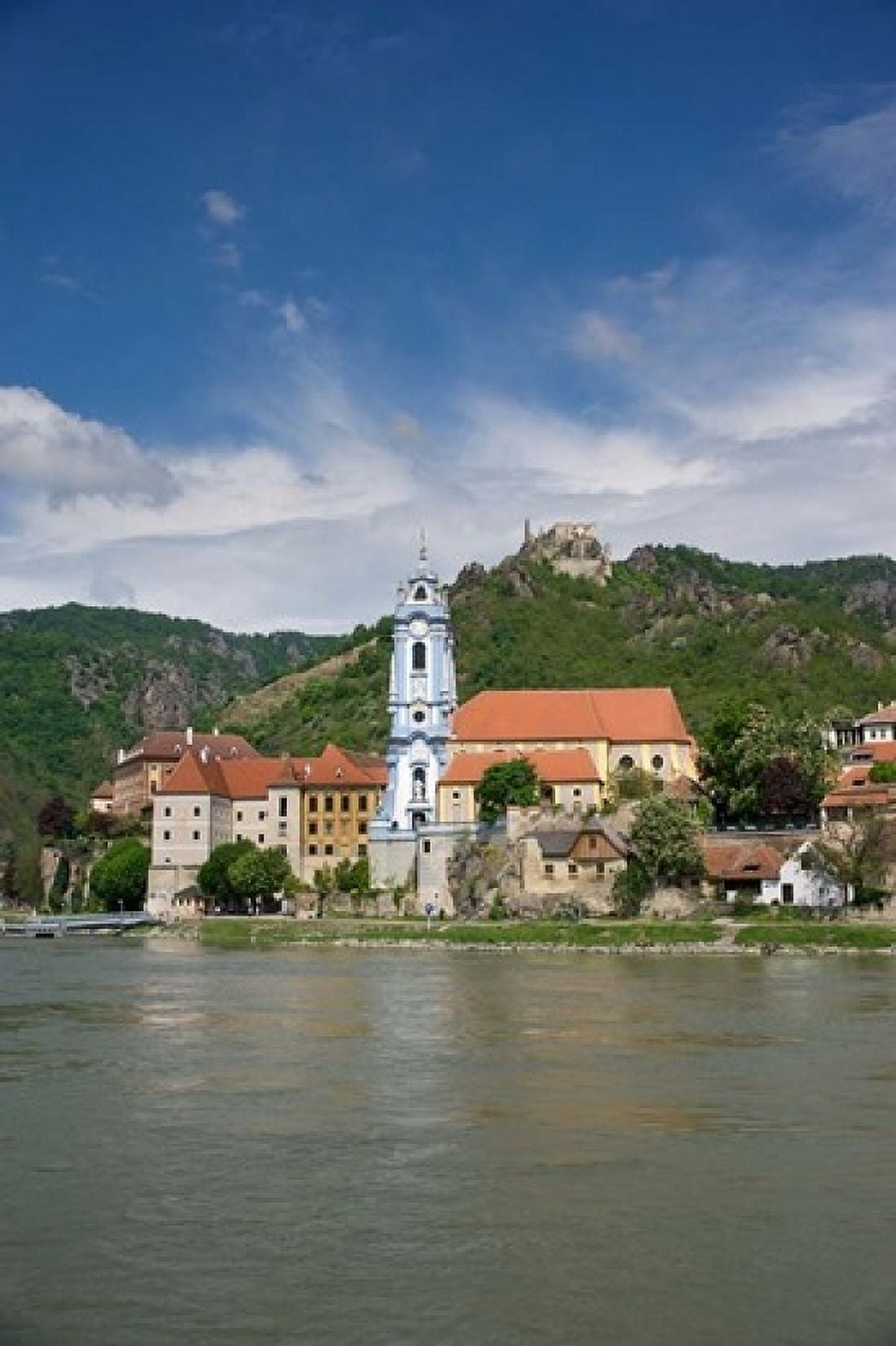 Castle on Danube River Canvas Art - Jim Engelbrecht DanitaDelimont (24 x 36)