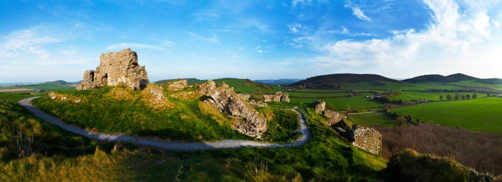 Castle on a hill Dunamase Castle Port Laoise County Laois Republic Of Ireland Canvas Art - Panoramic Images (27 x 9)