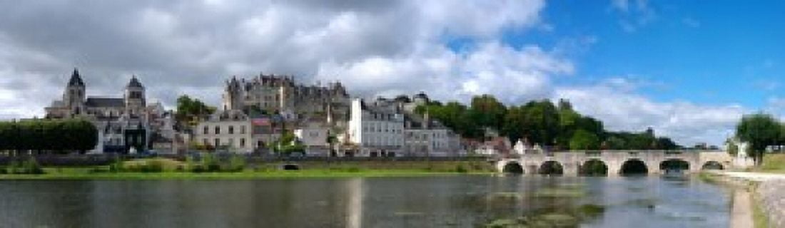 Castle on a hill Saint Aignan Loire-Et-Cher Loire Valley France Canvas Art - Panoramic Images (38 x 12)