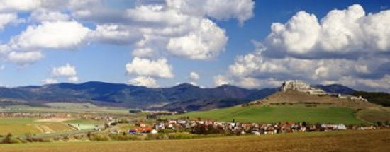 Castle on a hill Spissky Hrad Slovakia Canvas Art - Panoramic Images (30 x 12)