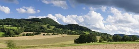 Castle on a hill Teck Castle Kirchheim unter Teck Swabian Alb Baden-Wurttemberg Germany Canvas Art - Panoramic Images (36 x 13)