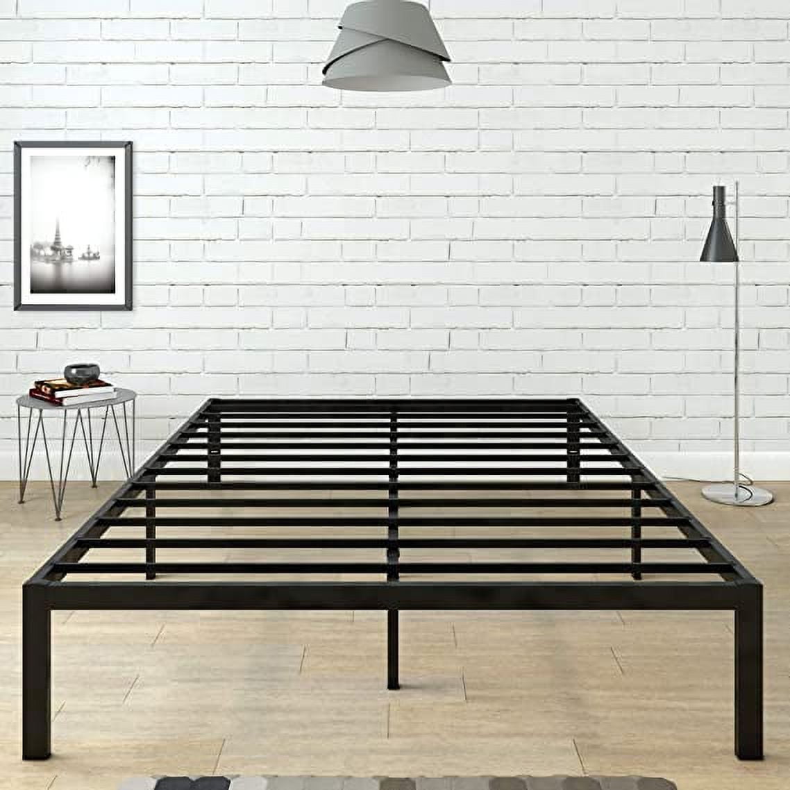 CastleBeds Minimalistic Twin Metal Platform Bed Frame With Storage And ...