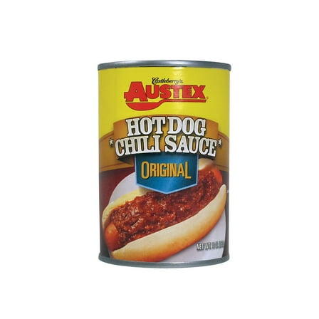 Castleberry’s Austex Hot Dog Chili Sauce Original, 10 oz Can – Classic Chili Dog Topping for Quick Meals