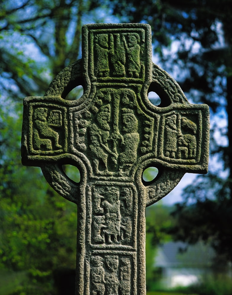 Castledermot Co Kildare Ireland North Cross High Cross Canvas Art - The Irish Image Collection Design Pics (13 x 17)