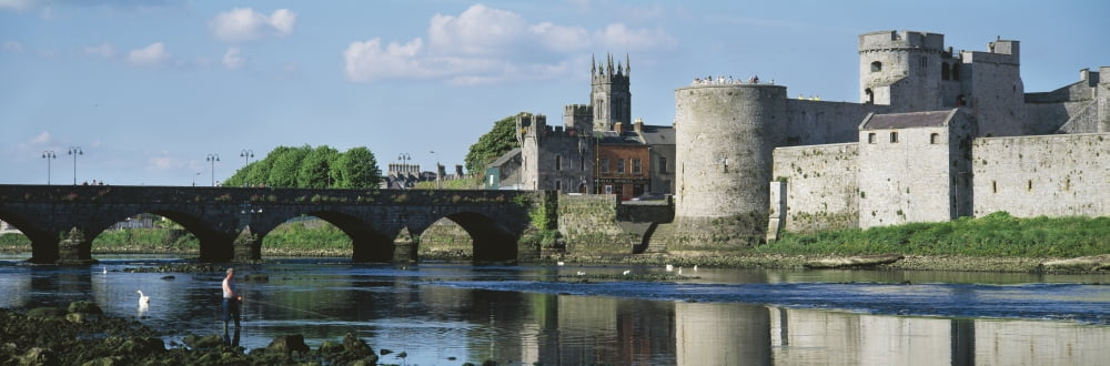 Castles St Johns Castle Co Limerick Canvas Art - The Irish Image Collection Design Pics (37 x 12)