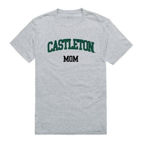 Castleton University Spartans College Mom T-Shirt, Heather Grey - Extra Large
