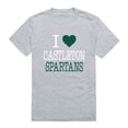 thumbnail image 1 of Castleton University Spartans I Love T-Shirt, Heather Grey - Small, 1 of 1