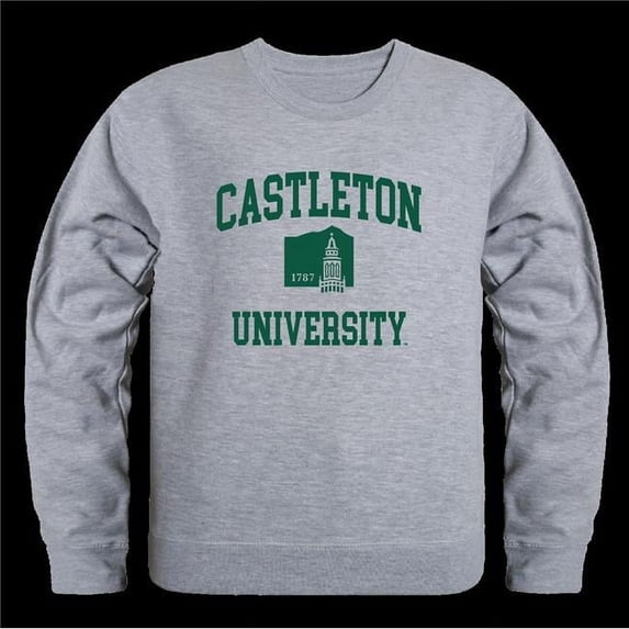 Castleton University Spartans Seal Crewneck Sweatshirt, Heather Grey - Extra Large