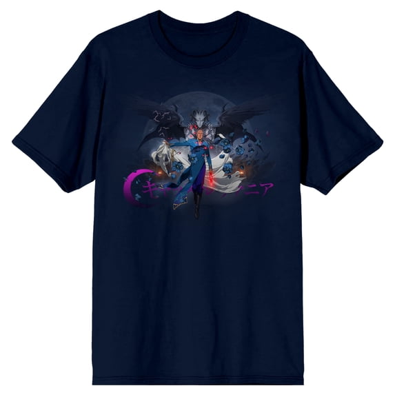 Castlevania Isaac Winged Demon Men's Navy T-shirt-Large