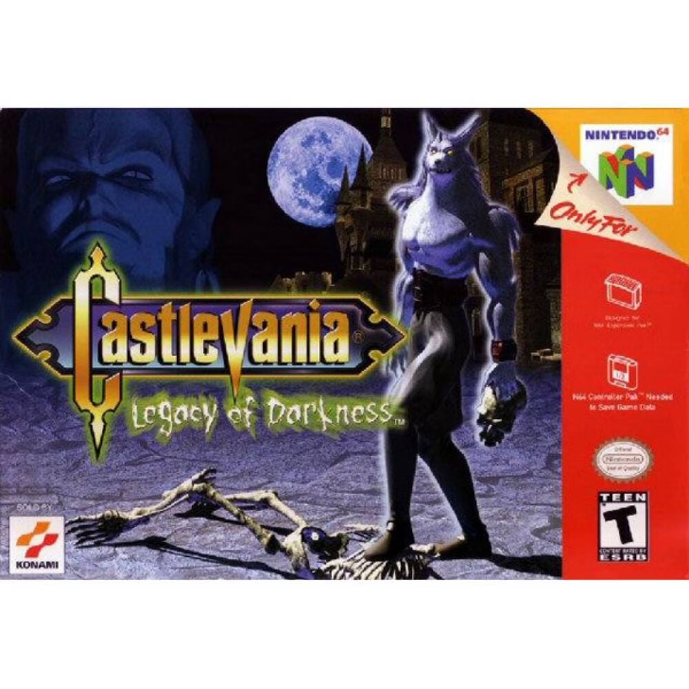 Castlevania Legacy of Darkness N64 Game,US Version