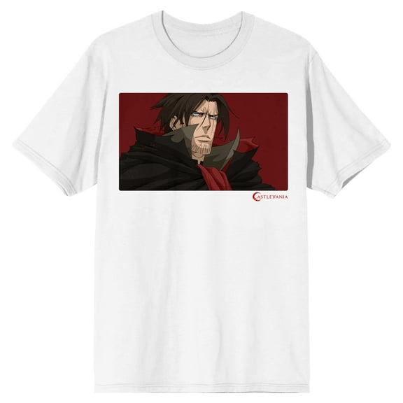 Castlevania Trevor Belmont Men's White T-shirt-XXL
