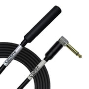 Castline Gold 1/4 TS Right Angle to 1/4 TS Female Speaker Cable Mogami 3082 1 Ft
