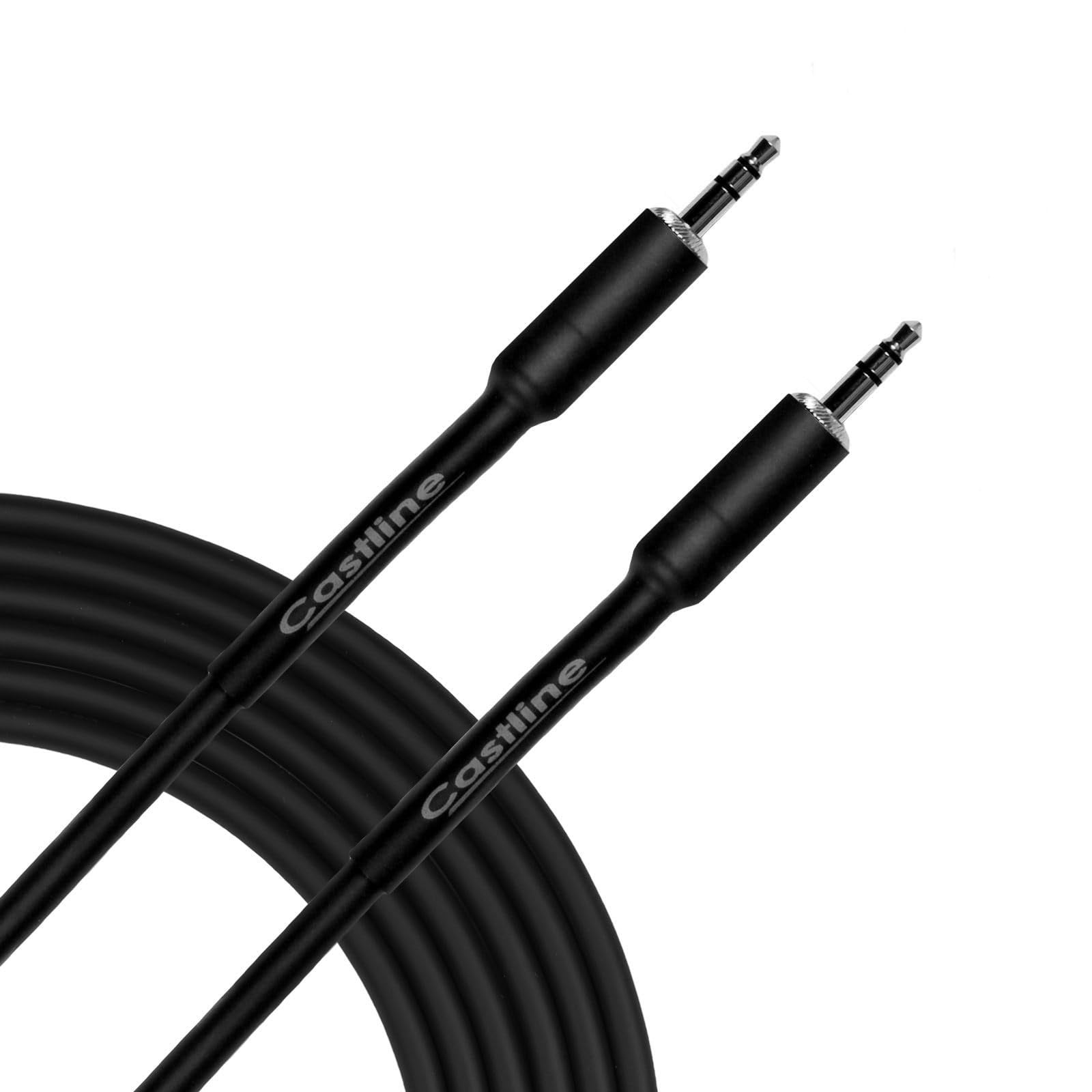 Castline Silver 3.5mm TRS Straight Balanced Stereo Patch Cable Mogami 2582 (20 Ft)