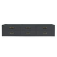 thumbnail image 1 of Castor 84 in W Black Double Bath Vanity, 1 of 6