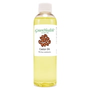 Castor Carrier Oil - 4 fl oz - Clear Plastic Bottle w/ Cap - GreenHealth