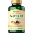 thumbnail image 1 of Cold Pressed Castor Oil 750mg | 200 Softgel Capsules | by Piping Rock, 1 of 7