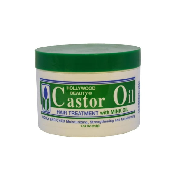 Castor Oil Hair Treatment, With Mink Oil By Hollywood Beauty - 7.5 Oz