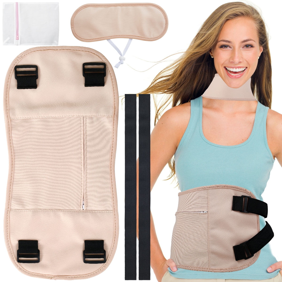 Castor Oil Bag Self-help Conditioning Essential Care Aid Sleep Reusable  Strap* | eBay