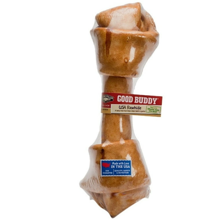 Castor Pollux Good Buddy USA Rawhide Bone Dog Treat 4 5