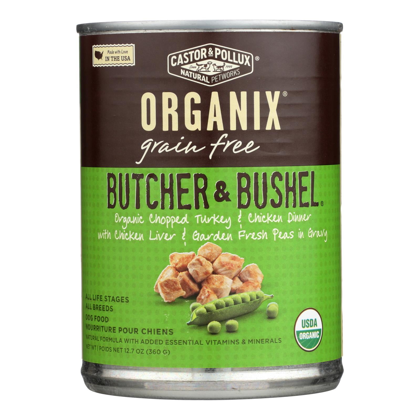 Bushel Organic Turkey Castor And Pollux Canned Dog Food Castor