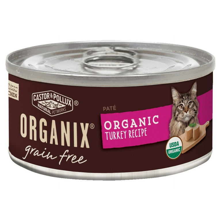 Castor Pollux Organix Grain Free Turkey Pate Wet Cat Food 5.5