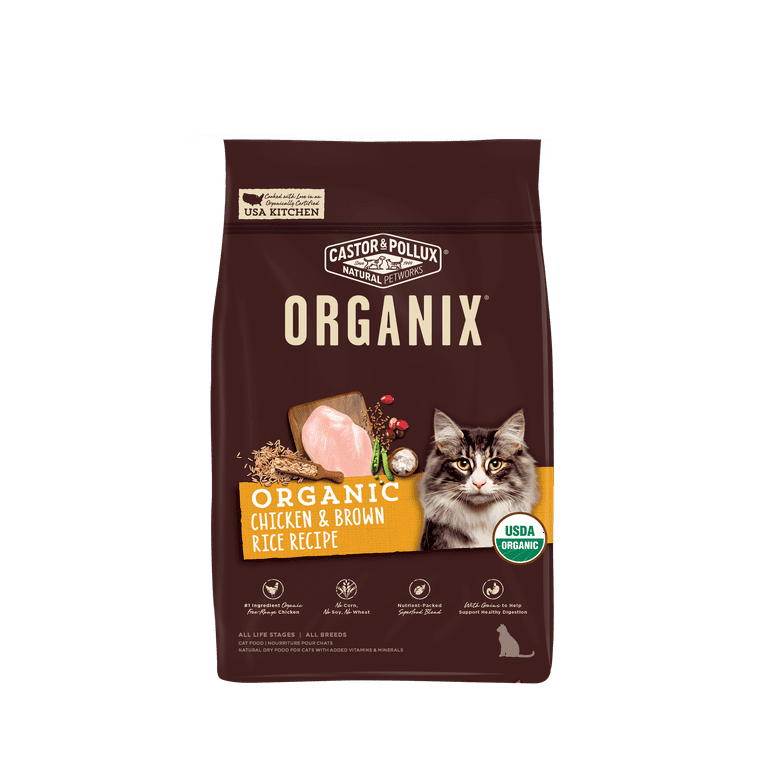 Castor Pollux Organix Healthy Adult Dry Cat Food 12 lb