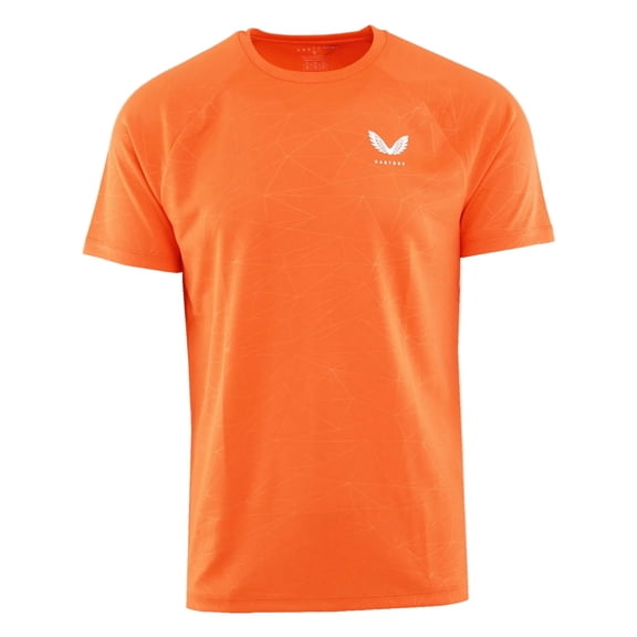 Castore Men's Mainline Adapt SS T-Shirt - Orange, M
