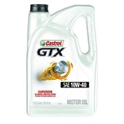Castrol 03094C GTX 10W-40 Motor Oil, 5 Quart, 3 Pack