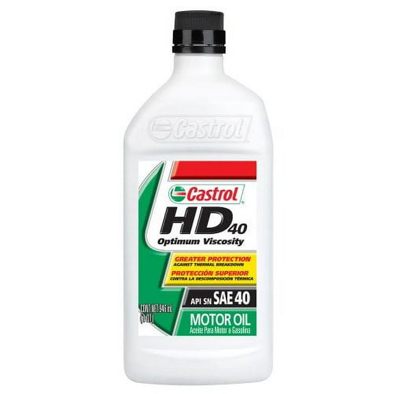 Castrol 06143-6PK HD40 Motor Oil, 1 Quart, Pack of 6