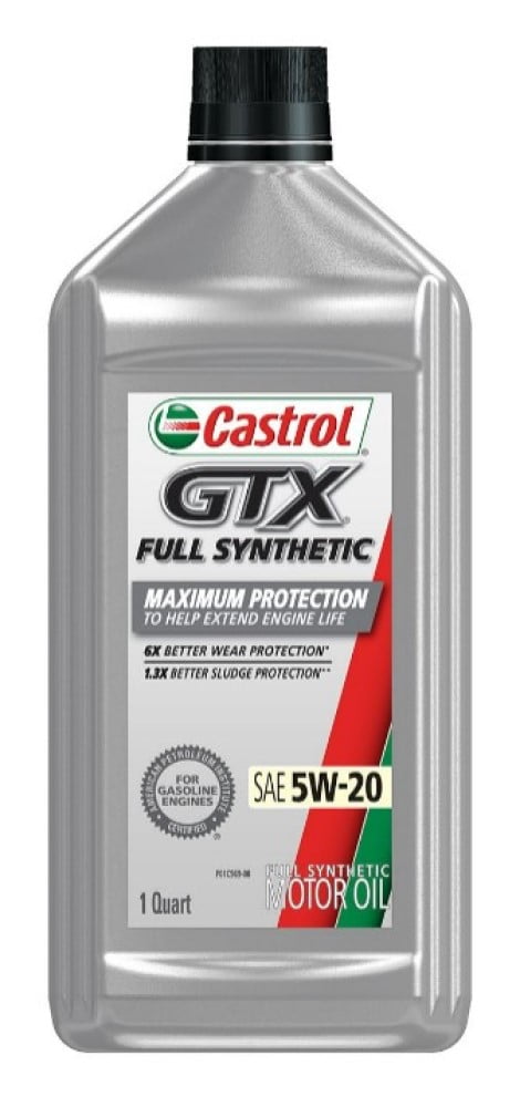 Castrol 15E72D GTX Full Synthetic 5W-20 Motor Oil 1 qt. - Walmart.com