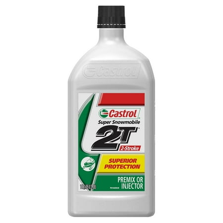 Castrol 2T 2 - Cycle, 2 Stroke Oil Super Snowmobile Oil, 1 Liter