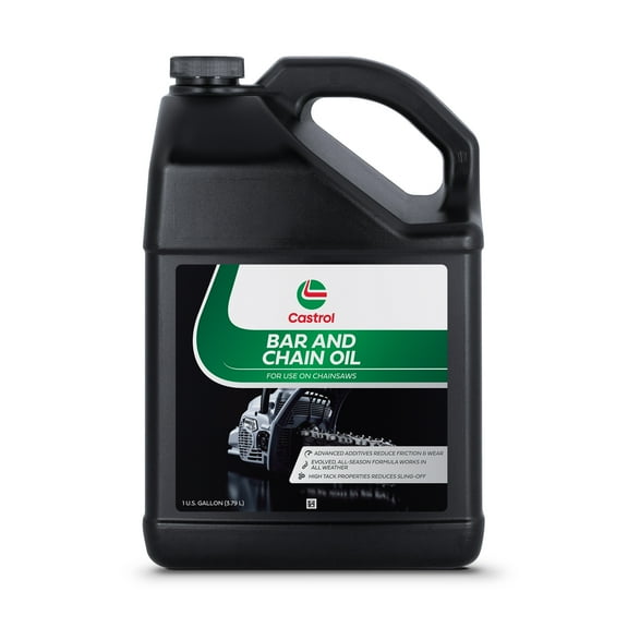 Castrol Bar & Chain Oil For Chainsaws Reduces Friction & Wear All Season Formula High-tacking to Reduce Sling-Off 1gal