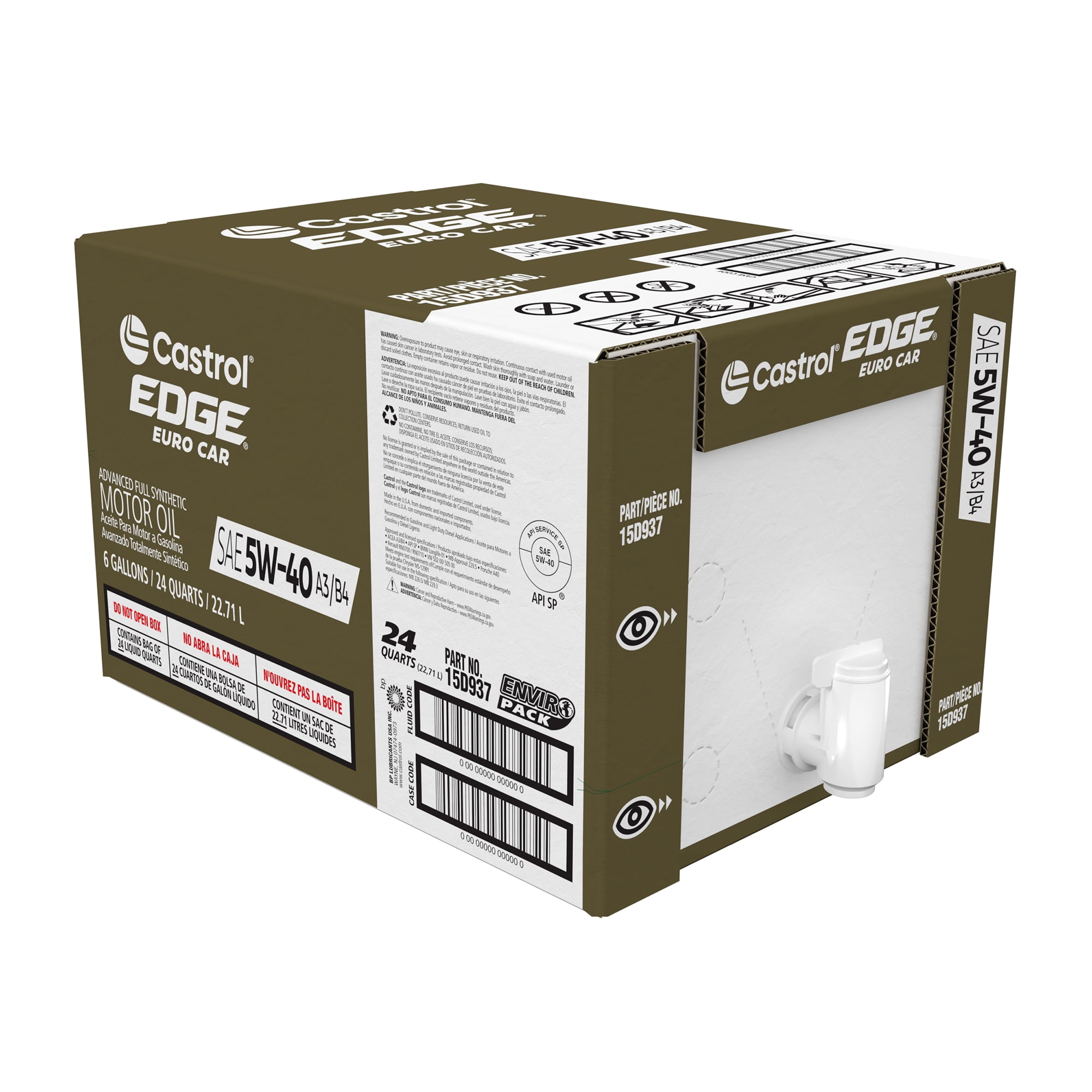 Castrol EDGE 5W-40 A3/B4 --offer valid for in store oil change only