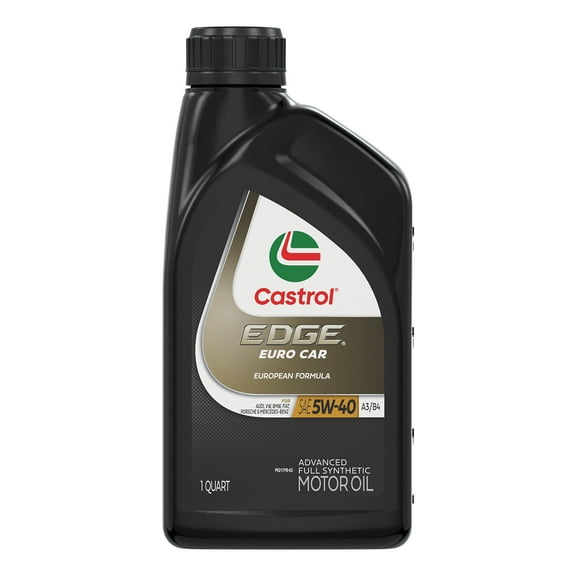 Castrol EDGE Euro 5W-40 A3/B4 Advanced Full Synthetic Motor Oil, 1 Quart