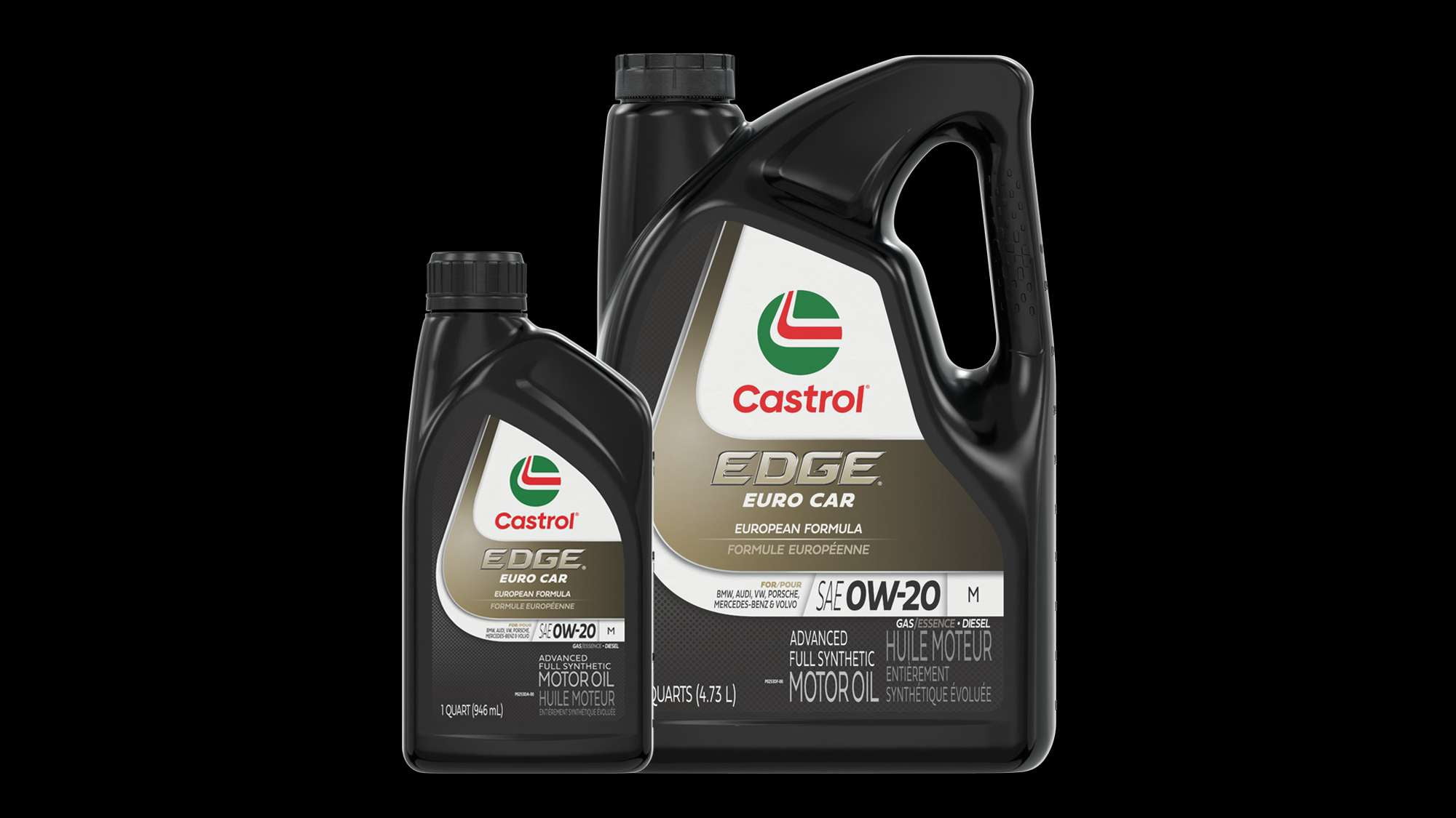 Castrol EDGE Euro Car 0W-20 M Full Synthetic Motor Oil, 5 Quart