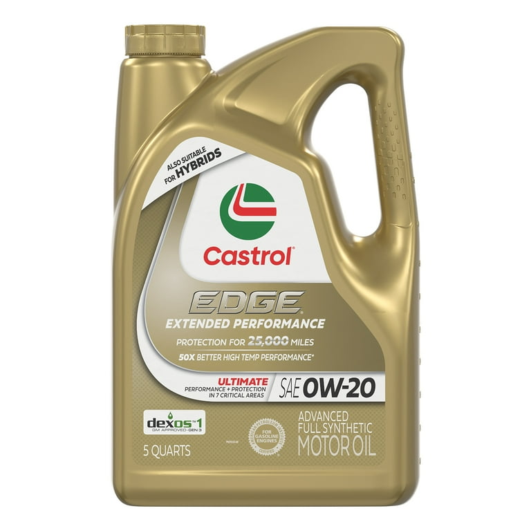 Castrol EDGE High Mileage 0W-20 Advanced Full Synthetic Automotive